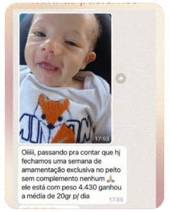 amamentação exclusiva no peito