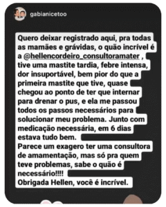amamentação mastite